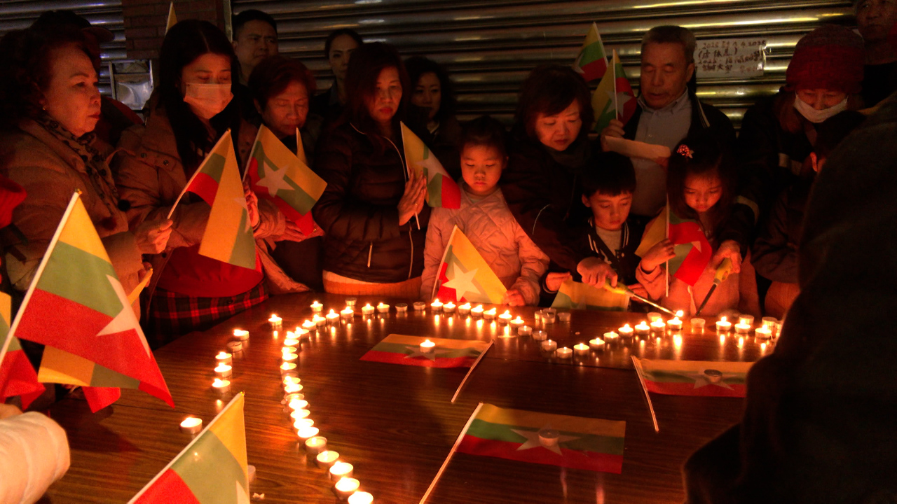 WATCH: “Little Burma” street lights up to raise funds for earthquake relief