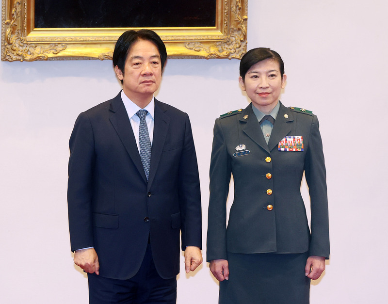 President Lai presides over the military promotion ceremony